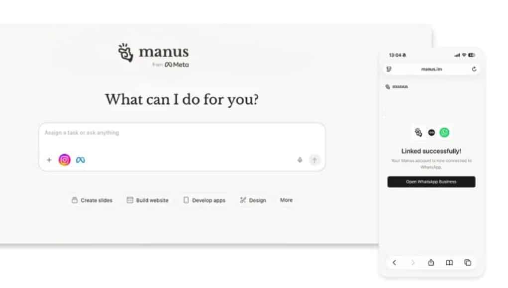 Manus AI Prepara Integración con WhatsApp Business para Sus Agentes de IA Manus AI Prepara Integración con WhatsApp Business para Sus Agentes de IA