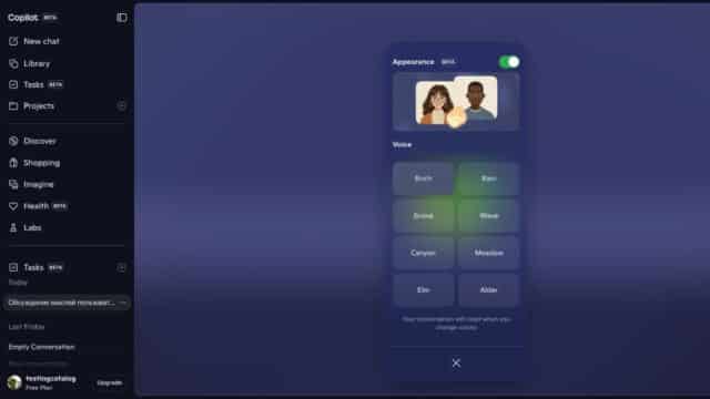 Microsoft Prueba Avatares Sage y Pax en Modo Voz de Copilot