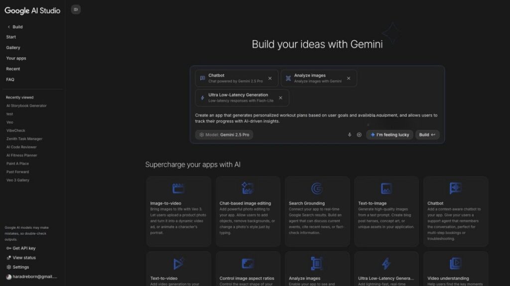 Nueva Función "Voy a Tener Suerte" de Google para AI Studio