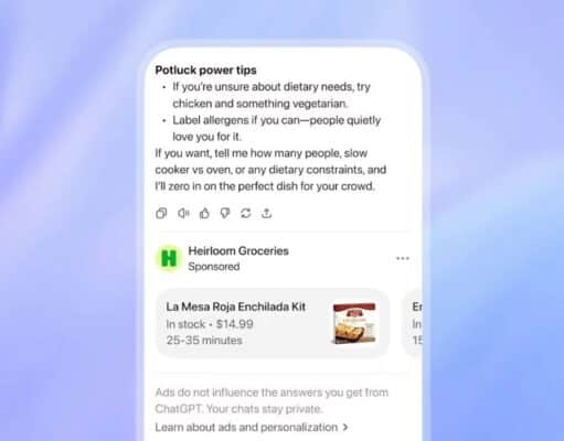OpenAI Incluirá Anuncios en Versiones Gratuita y Go de ChatGPT OpenAI Incluirá Anuncios en Versiones Gratuita y Go de ChatGPT