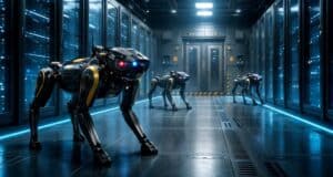 Perros robot Sustituyen a los Vigilantes en Centros de Datos de IA, y es un Beneficio para el Sector