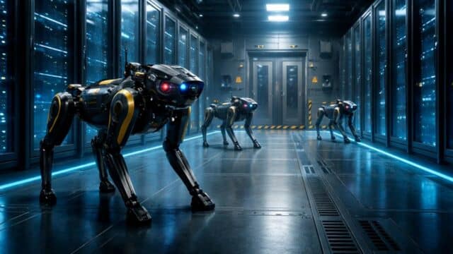 Perros robot Sustituyen a los Vigilantes en Centros de Datos de IA, y es un Beneficio para el Sector Perros robot Sustituyen a los Vigilantes en Centros de Datos de IA, y es un Beneficio para el Sector