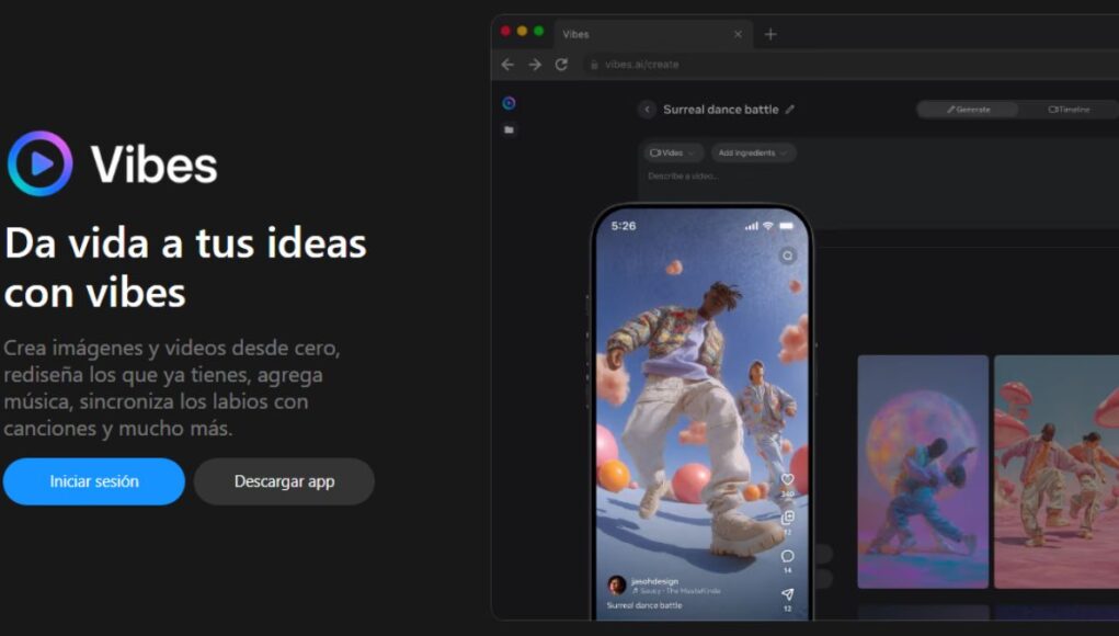 Primer Vistazo, Meta Lanza en Silencio Vibes AI, Editor para Desafiar Rivales Primer Vistazo: Meta Lanza en Silencio Vibes AI, Editor para Desafiar Rivales