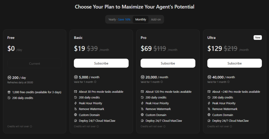 Precio y disponibilidad: 19 dólares y 200 créditos diarios