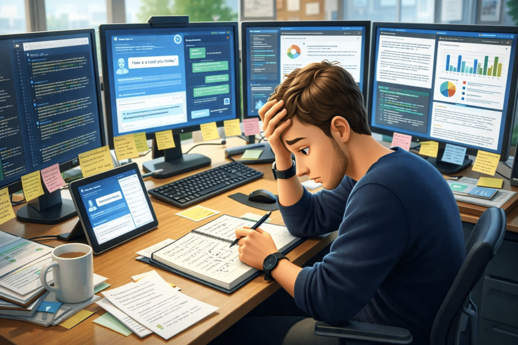 No importa que tan rápida sea la máquina, debe dejar que la mente respire