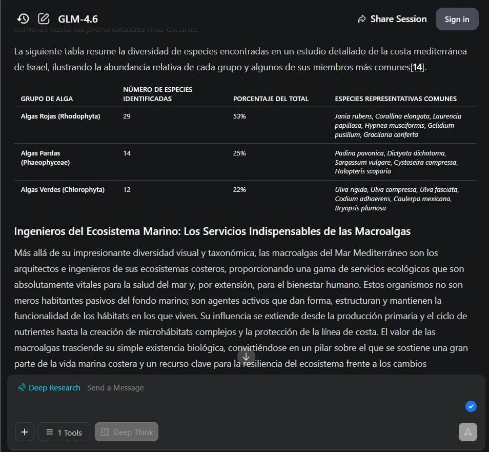 Z.AI funciona bien como cliente en línea y como versión de escritorio