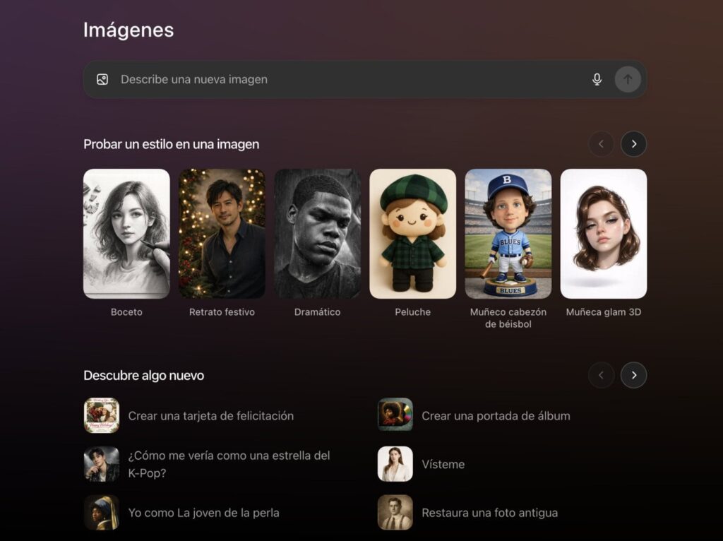 “Retrato festivo” de chatGPT