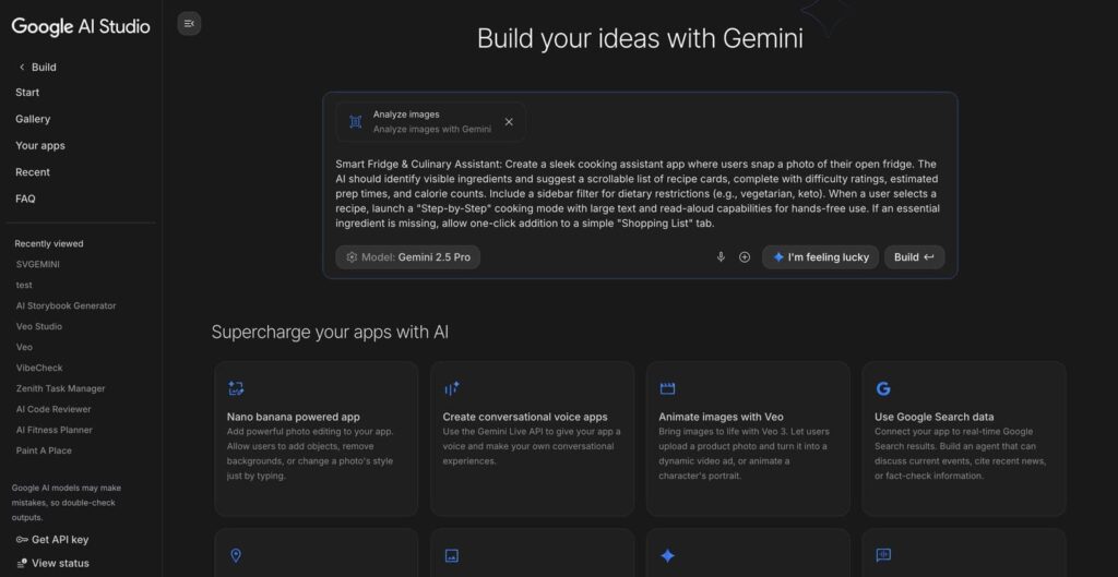 Creatividad asistida en AI Studio: prompts aleatorios y edición guiada por Gemini