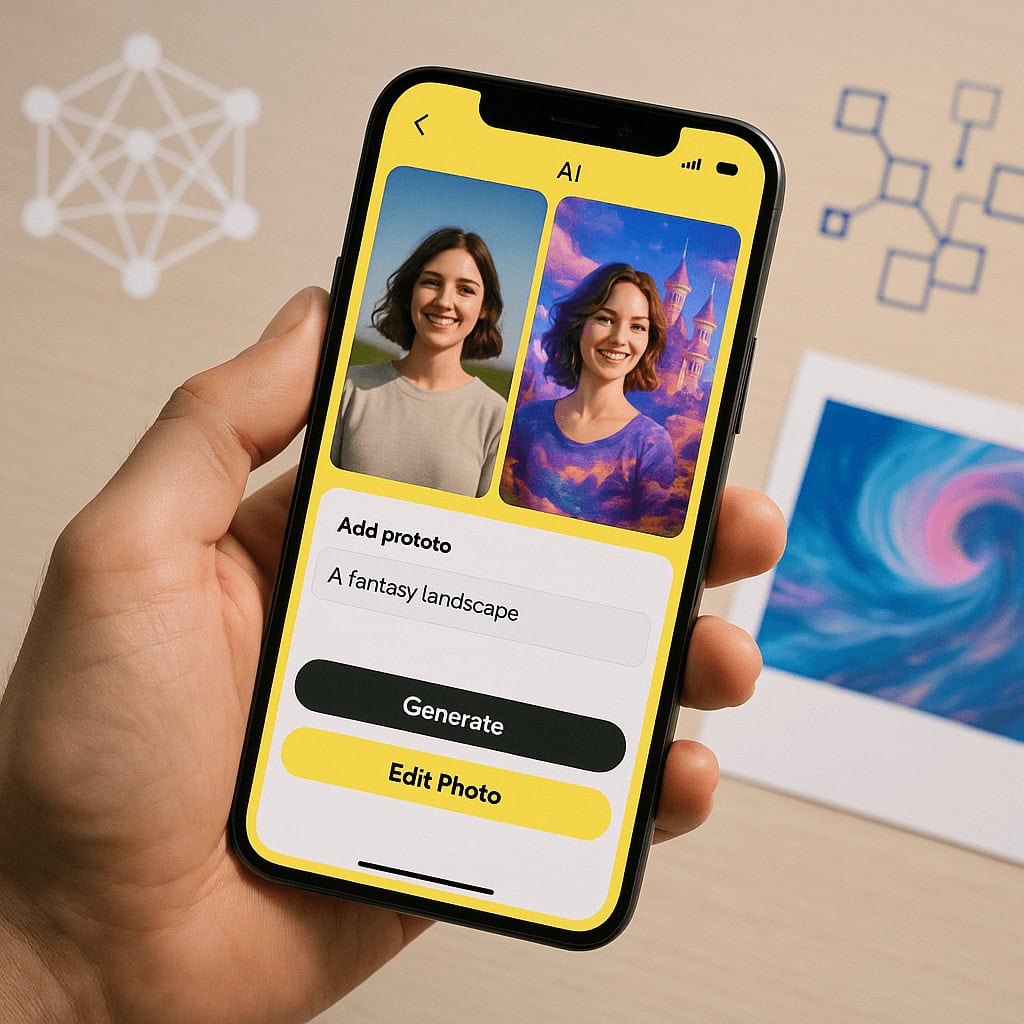 Imagine Lens de Snapchat