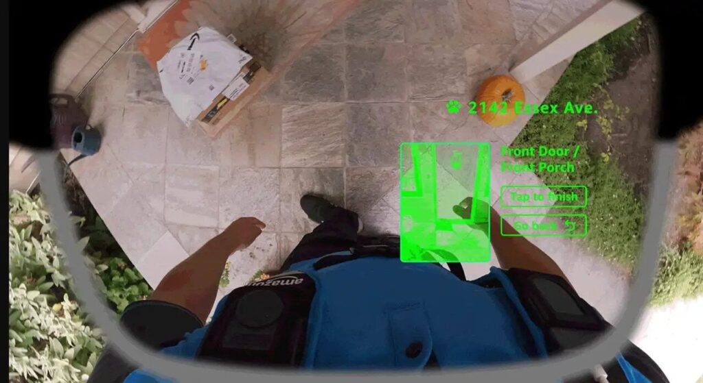 Gafas inteligentes de Amazon para repartidores