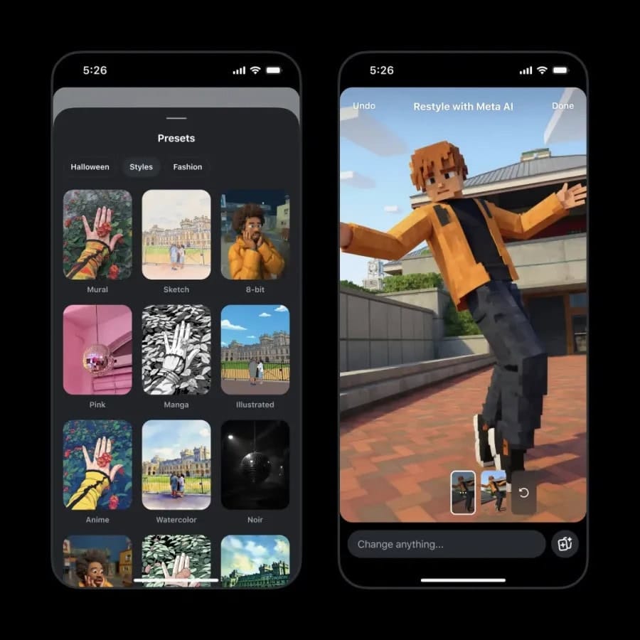 Edición con IA en Instagram Stories