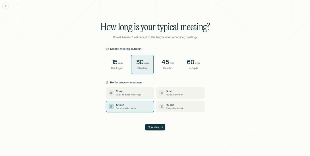 Programación de reuniones con el asistente de correo de Perplexity
