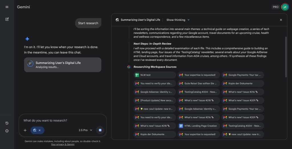 Casos de uso: estudios de mercado e inteligencia competitiva con Gemini Deep Research