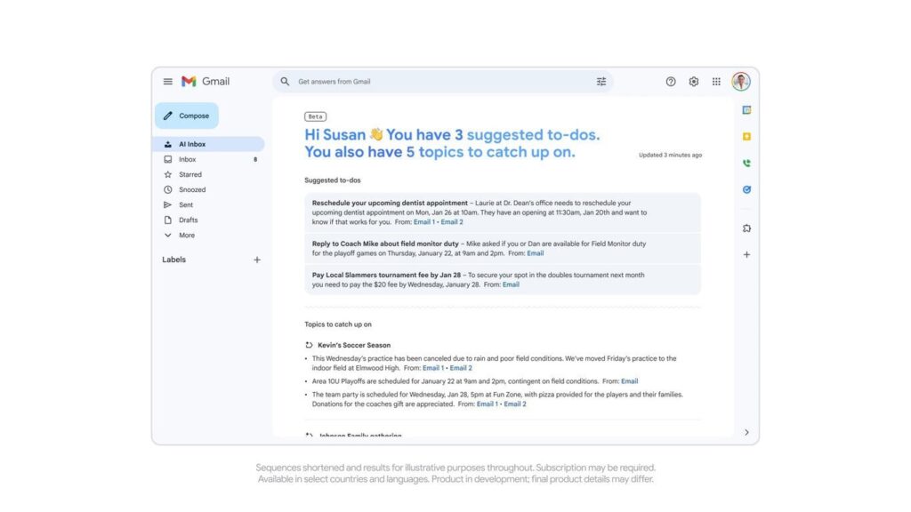 “Suggested to-dos”: el correo convertido en lista de tareas