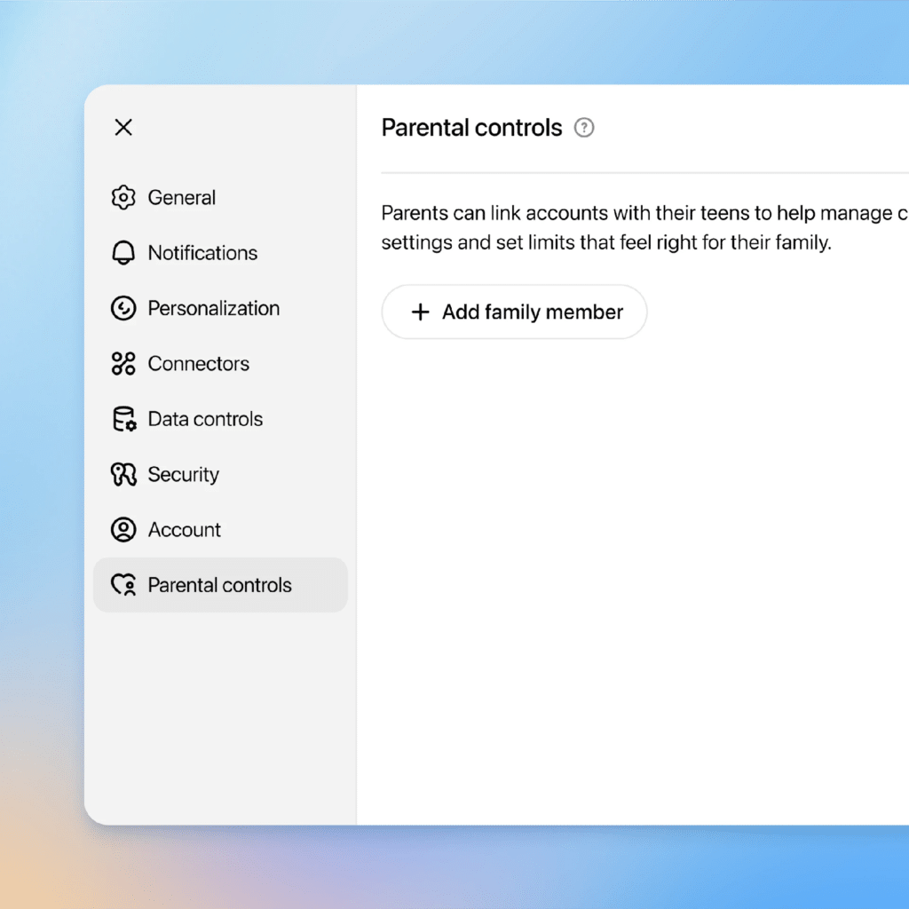 Así son los controles parentales en ChatGPT
