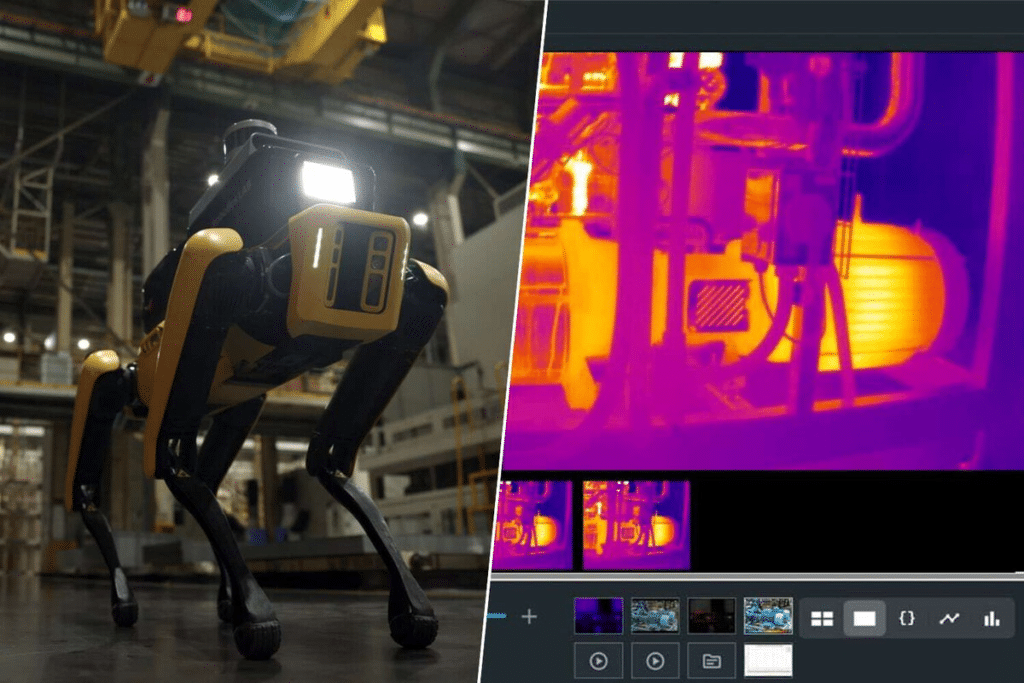 El futuro ya es el presente , en la actualidad hay centros de datos siendo vigilados y custodiados por perros-robot