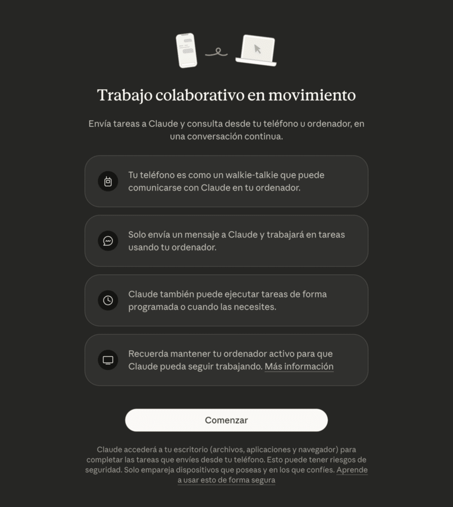 El móvil como mando a distancia y la magia de "Dispatch"