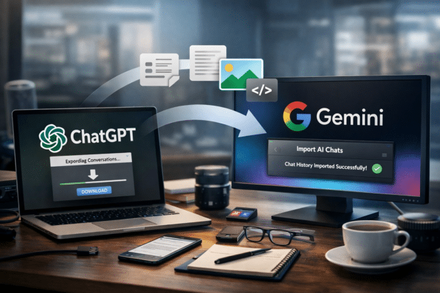 Gemini Permitirá Transferir tus Chats de ChatGPT en Formato ZIP, con Límite de Hasta 5 GB Gemini Permitirá Transferir tus Chats de ChatGPT en Formato ZIP, con Límite de Hasta 5 GB