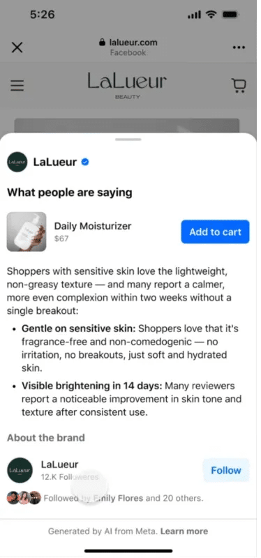 resumen generado por IA de “lo que dice la gente”