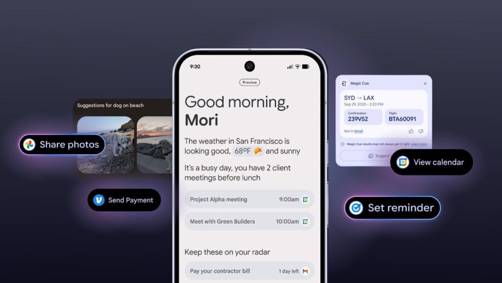 Ejemplos reales de Private AI Compute en los Pixel 10 y apps de Google