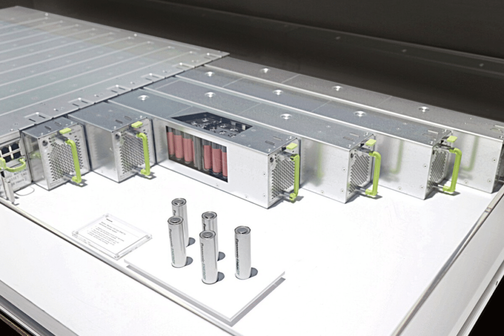 Dentro de un rack de los miles que tiene un centro de datos hay cientos de 'pilas'