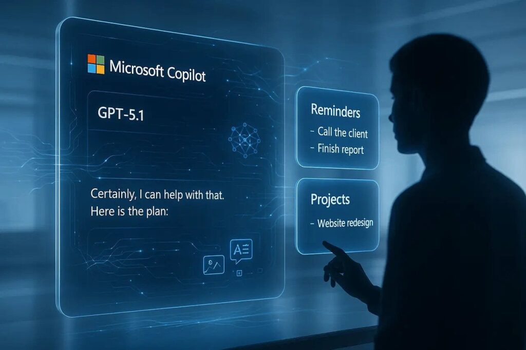 Actualización a GPT-5.1 en Microsoft Copilot para consultas más inteligentes