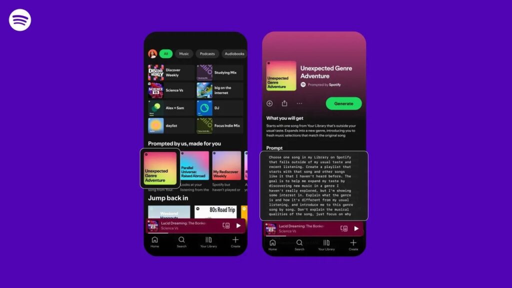 Prompted Playlists de Spotify: cómo cambia tus listas personalizadas