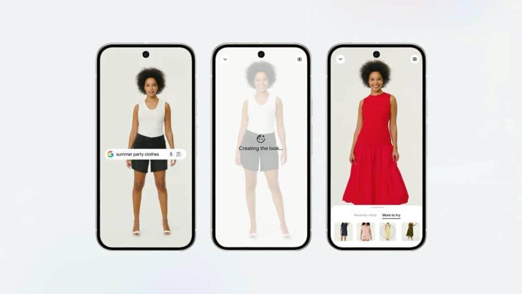 Prueba virtual de ropa con IA en Google