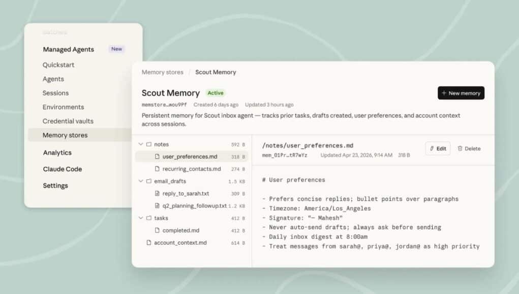 Anthropic Presenta la Función Memory en Claude Agents para Empresas y Equipos Anthropic Presenta la Función Memory en Claude Agents para Empresas y Equipos