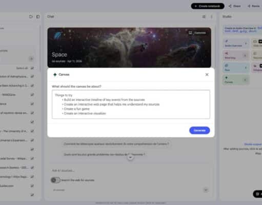 Canvas en NotebookLM Promete Convertir Apuntes en Webs y Líneas de Tiempo Canvas en NotebookLM Promete Convertir Apuntes en Webs y Líneas de Tiempo