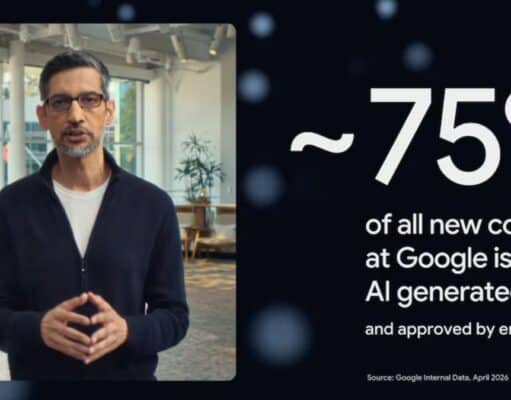 Google Afirma que el 75% del Nuevo Código Interno, Ya lo Genera la IA con Revisión Humana Google Afirma que el 75% del Nuevo Código Interno, Ya lo Genera la IA con Revisión Humana