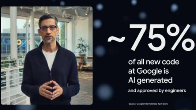 Google Afirma que el 75% del Nuevo Código Interno, Ya lo Genera la IA con Revisión Humana Google Afirma que el 75% del Nuevo Código Interno, Ya lo Genera la IA con Revisión Humana