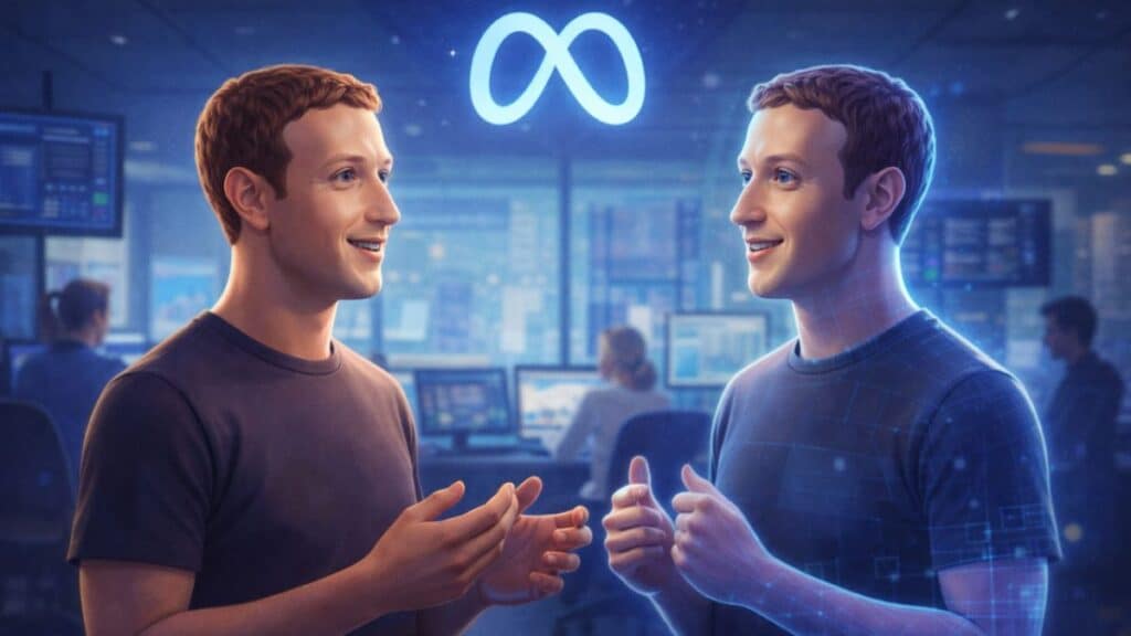 Meta Desarrolla un Clon de Mark Zuckerberg Hecho con IA para Reuniones y Feedback