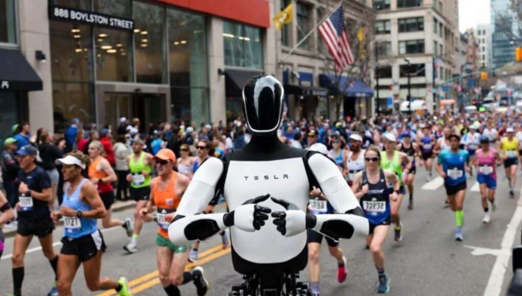 Tesla Optimus se pasea por el Maratón de Boston, lo que hace otro robot en China deja en evidencia Tesla Optimus se pasea por el Maratón de Boston: lo que hace otro robot en China deja en evidencia