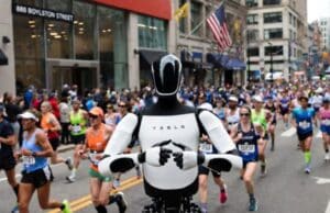 Tesla Optimus se pasea por el Maratón de Boston: lo que hace otro robot en China deja en evidencia Tesla Optimus se pasea por el Maratón de Boston: lo que hace otro robot en China deja en evidencia