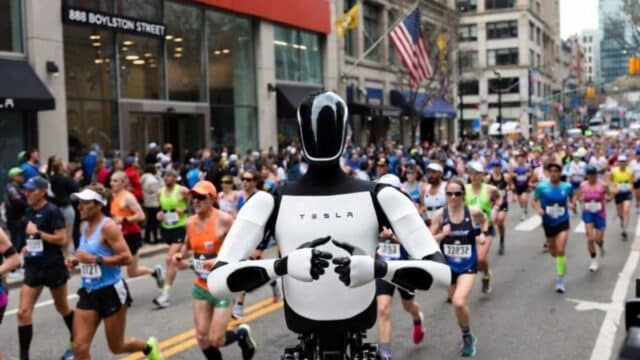 Tesla Optimus se pasea por el Maratón de Boston: lo que hace otro robot en China deja en evidencia