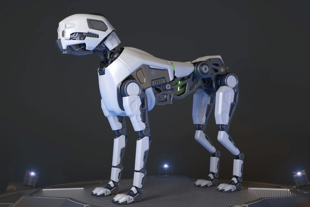 Este perro guia robórico revela ruta, pregunta a donde ir y describe lo que ve en el camino