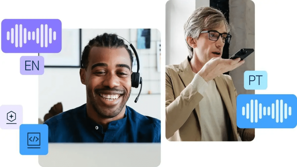 Deepl cubre casos de uso como reuniones, conversaciones en dispositivos móviles, web, y conversaciones grupales.