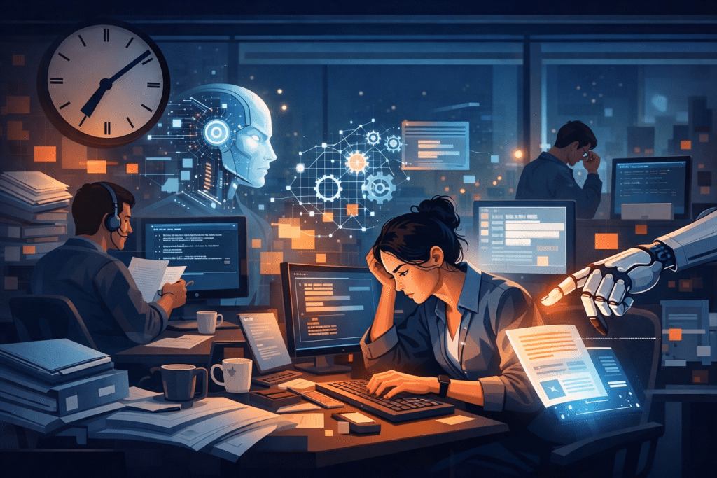 La IA no siempre reduce el trabajo, muchas veces lo intensifica