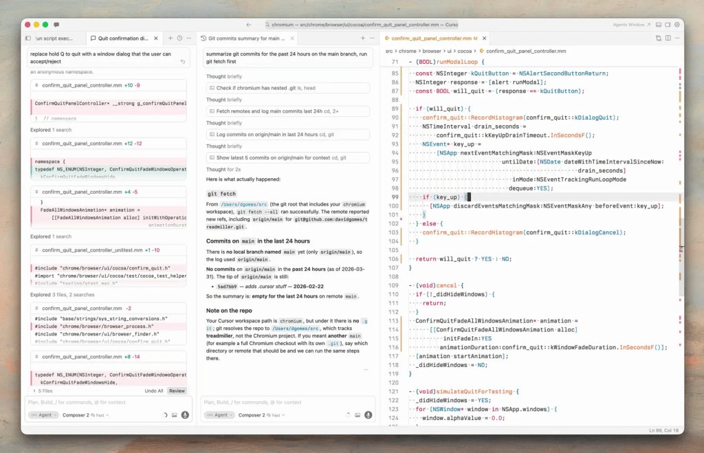 Nuevos comandos y control absoluto del entorno de trabajo