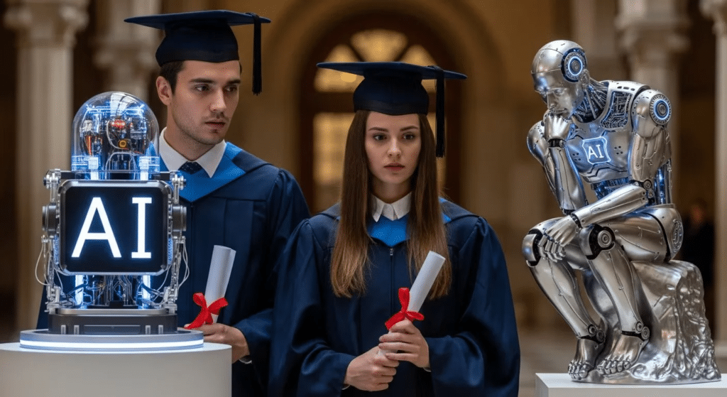 La IA genera incertidumbre educativa, altera profesiones, mueve el mercado laboral y debilita la confianza en títulos