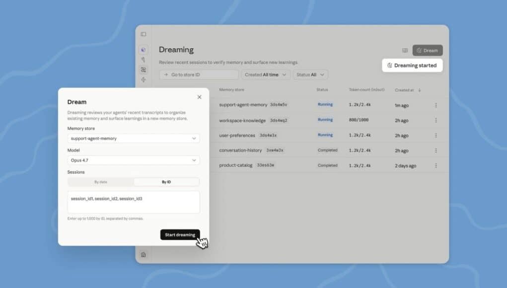 Anthropic Presenta Dreaming para Reestructurar la Memoria en Agentes Claude y Mejorar su Rendimiento Anthropic Presenta Dreaming para Reestructurar la Memoria en Agentes Claude y Mejorar su Rendimiento