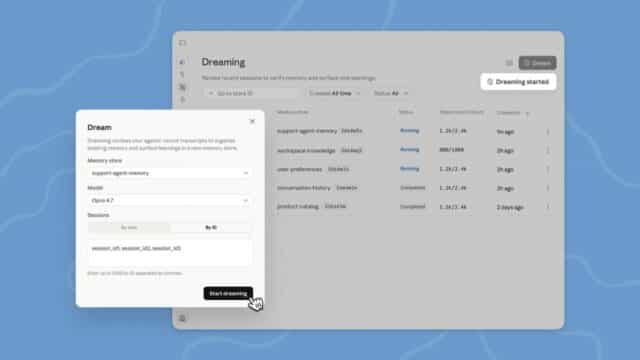 Nueva Función de Claude Pone a sus Agentes de IA a «Soñar» Para que Se Mejoren por Sí Mismos Anthropic Presenta Dreaming para Reestructurar la Memoria en Agentes Claude y Mejorar su Rendimiento