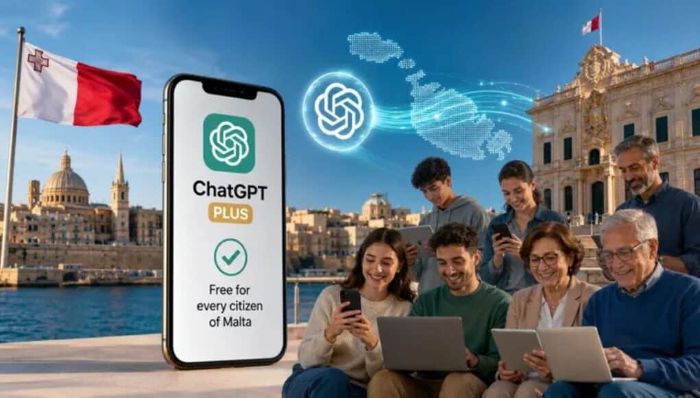 Malta Ofrecerá ChatGPT Plus Gratis un Año Tras Curso Básico de IA Malta Ofrecerá ChatGPT Plus Gratis un Año Tras Curso Básico de IA