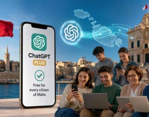 Malta Ofrecerá ChatGPT Plus Gratis un Año Tras Curso Básico de IA Malta Ofrecerá ChatGPT Plus Gratis un Año Tras Curso Básico de IA