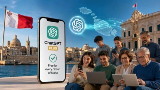 Malta Ofrecerá ChatGPT Plus Gratis un Año Tras Curso Básico de IA Malta Ofrecerá ChatGPT Plus Gratis un Año Tras Curso Básico de IA
