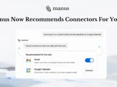 Manus se Actualiza con Sugerencias de Conectores Según la Tarea a Realizar y Potencia la Productividad Manus se Actualiza con Sugerencias de Conectores Según la Tarea a Realizar y Potencia la Productividad