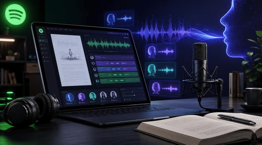 Herramienta que permite a los autores crear audiolibros generados enteramente por IA