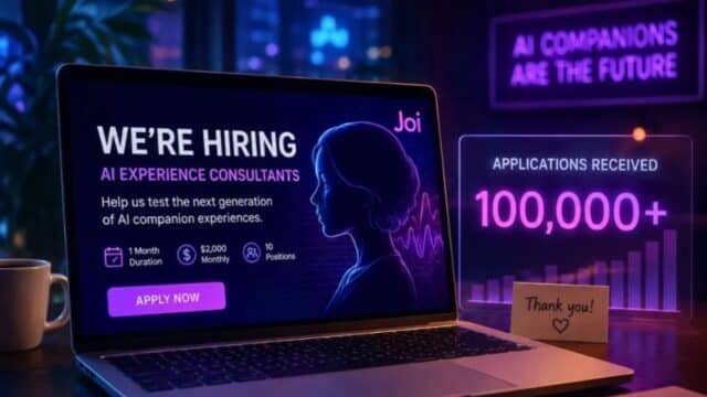 Hasta 2.000 Dólares por Evaluar Audios Eróticos de IA: Así Es el Trabajo Viral que Ofrece Joi AI
