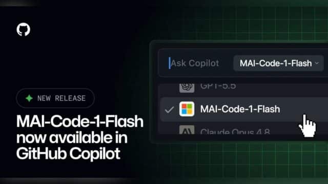 Microsoft Lanza MAI-Code-1-Flash en GitHub Copilot para Generación Rápida de Código Microsoft Lanza MAI-Code-1-Flash en GitHub Copilot para Generación Rápida de Código